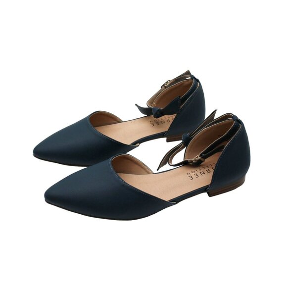 Journee Collection Blue Vielo Flats - Picture 4 of 7